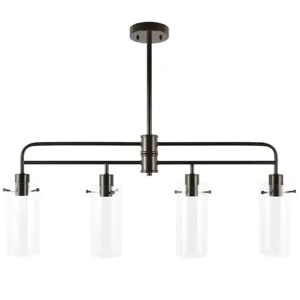 Better Homes & Gardens 34” Farmhouse 4-Light Island Pendan..