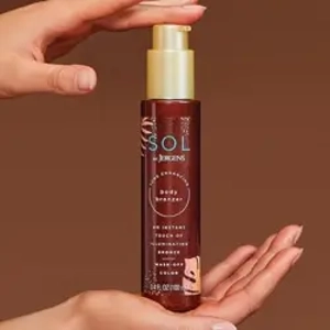 SOL by Jergens Self Tanner Body Bronzer, For All Unique Skin Tones, Sunless Tanning- 3.4 Fl Oz