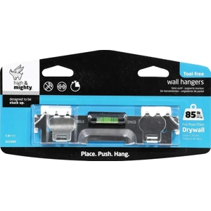 HIGH & MIGHTY 515309 Tool-Free Picture Hanger Set - Heavy-..