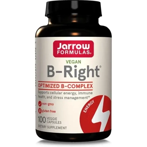 Jarrow Formulas B-Right Optimized B-Complex, Dietary Supplement (100 capsules)