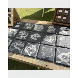 laser-engraved-slate-coasters-wildlife-animal-designs