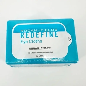 Rodan + Fields Redefine Eye Cloths – Ultimate 2-in-1 Makeup Remover & Peptide Treatment, 30 Cloths