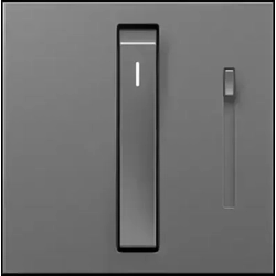 Legrand Adorne Whisper and Paddle Dimmer Switches in Magnesium and Graphite