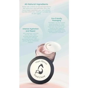 Vixen Hand Cream, All Natural Hydration (1 oz glass jar)