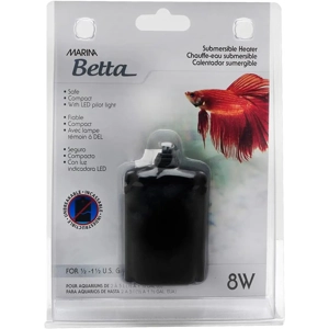 Marina Betta Fish 8W Submersible Heater - For Fish Tank Aq..