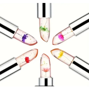 Firstfly Gold Foil Flower, Color Changing Lip Moisturizer (0.12 oz.)