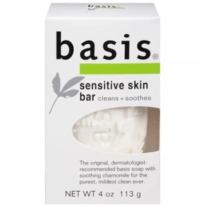 Basis Sensitive Skin Cleansing Bar, 4 oz (6 pack)
