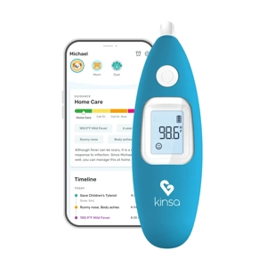 Kinsa Smart Ear Thermometer, FDA Cleared, Connects to App,..