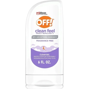 OFF Clean Feel Insect Repellent Gel - 20% Picaridin, 6 oz, Long-Lasting Protection