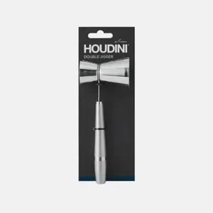 Houdini Double Jigger Cocktail Accessory, 7.5 inches, Stainless Steel
