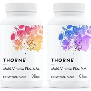 Thorne Multi-Vitamin Elite Capsules, AM & PM, 90 Capsules ..