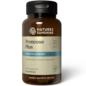 Nature's Sunshine - Protease Plus - 90 Capsules (Digestive Support)