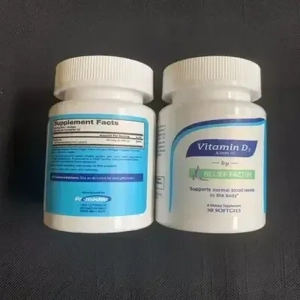 Relief Factor Vitamin D3 2000 IU Twin Pack – 2 Bottles, 30..