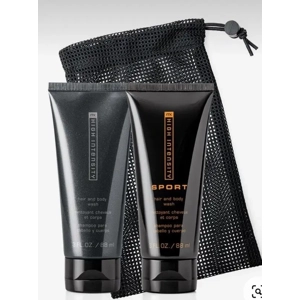 Mary Kay Men’s Gift Set - High Intensity Hair & Body Wash, Sport Wash, Bag