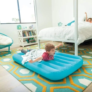 Bright & Fun Intex Cozy Kidz Inflatable Air Bed Mattress - Includes Carry Bag, Choose Color