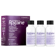 Women's Rogaine 2% Minoxidil topical solution 3 month supply box front view.