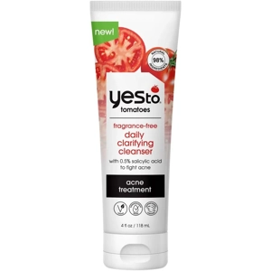 Yes To Tomatoes Fragrance-Free Daily Clarifying Cleanser For Blemish-Prone Skin, 4 oz