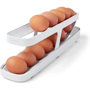 YouCopia RollDown™ Space-Saving Egg Organizer for Refrigerator Storage