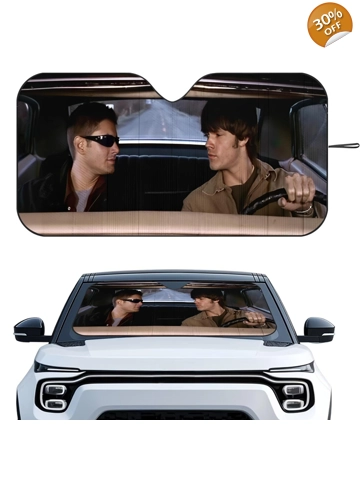 Supernatural Impala Ride Windshield Sunshade