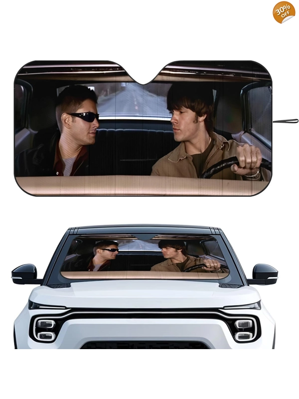Supernatural Impala Ride Windshield Sunshade