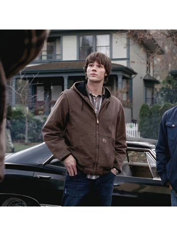 Sam Winchester Inspired – Washed Cotton Cargo Hoodie Jacket