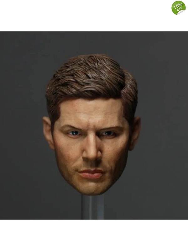 1/6 Dean Winchester Head Sculpt – Custom Jensen Ackles Model for 12" Action Figure