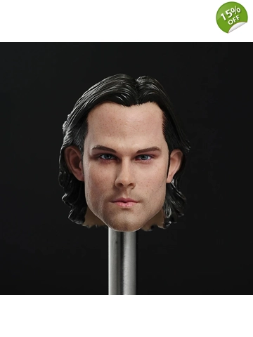1/6 Sam Winchester Head Sculpt – Custom Jared Padalecki Model for 12