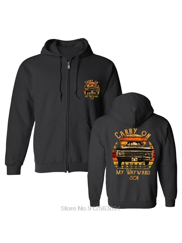 Vintage Carry On My Wayward Son Hoodie