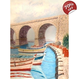 VALLON DES AUFFES, MARSEILLE 81X60cm, huile