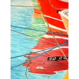 JEU DE CORDES 81X60cm, huile