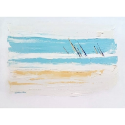 CAP CAMARAT 73X54cm, huile au couteau