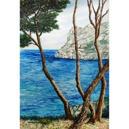Jeu de Pins | Calanque de Sormiou 73X54cm, huile
