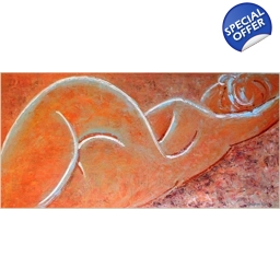 CLEMENTINE | At the Beach 50X100cm, peinture au couteau