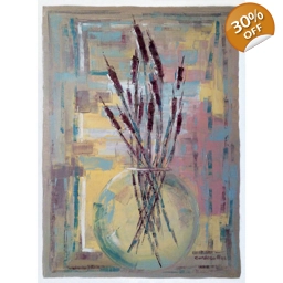 CLIO 81X60cm, peinture au couteau