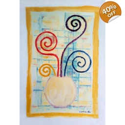 BOUQUET D'EXTRA FINES 81X54, huile au couteau