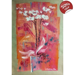 HESTIA 73X50cm, peinture au couteau