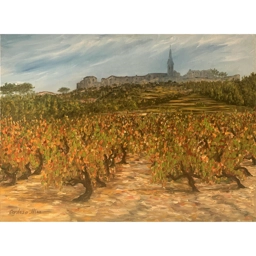 CADIERE D'AZUR ET VIGNOBLE 60X81cm, huile