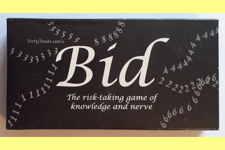 Dirty Cheats Bid Card Board Game LIKE NEW