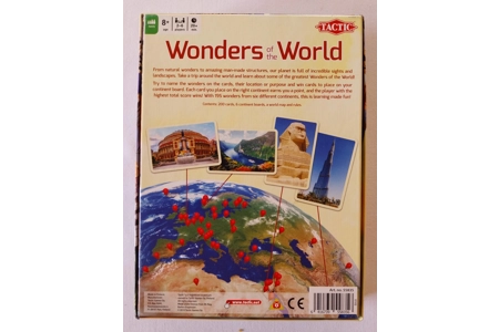 Tactic Wonders Of The World Board Game COMPLETE