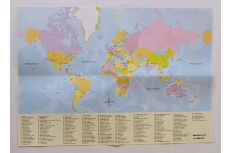 Tactic Wonders Of The World Board Game COMPLETE