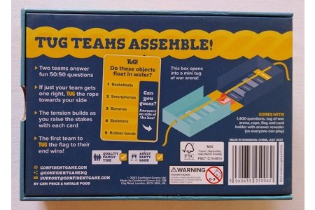 Confident Games Ltd Tug The Team Quiz-Off Party Game COMPLETE Confident Games Ltd Tug The Team Quiz-Off Party Game COMPLETE