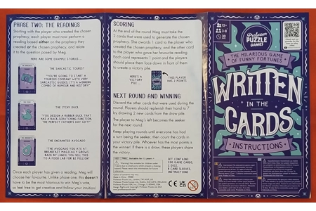 Professor Puzzle Games Written In The Cards The Hilarious Game Of Funny Fortunes COMPLETE Professor Puzzle Games Written In The Cards The Hilarious Game Of Funny Fortunes COMPLETE
