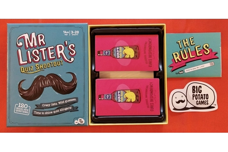 Big Potato Games Mr Lister's Quiz Shootout Game COMPLETE Cards Still Sealed Big Potato Games Mr Lister's Quiz Shootout Game COMPLETE Cards Still Sealed