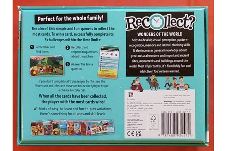Hinkler Recollect? The Fast-Paced Picture Memory Game! Wonders Of The World COMPLETE Hinkler Recollect? The Fast-Paced Picture Memory Game! Wonders Of The World COMPLETE