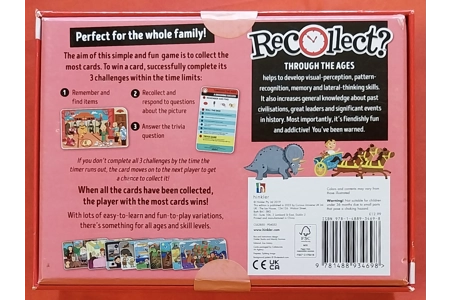 Hinkler Recollect? The Fast-Paced Picture Memory Game! Through The Ages NEW Hinkler Recollect? The Fast-Paced Picture Memory Game! Through The Ages NEW