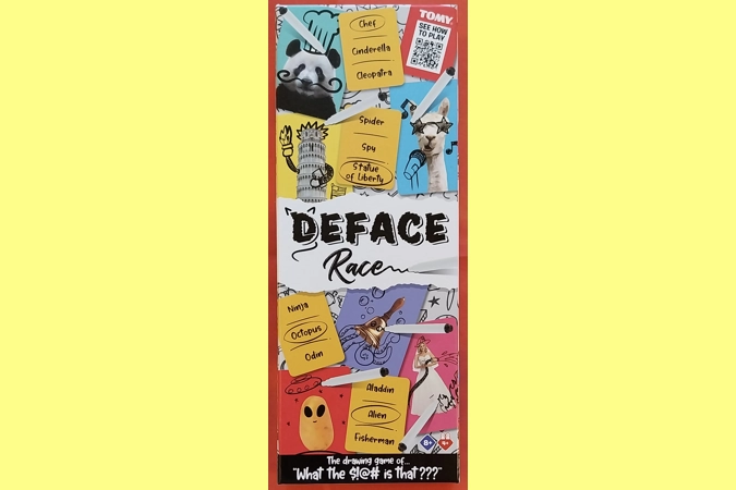 Tomy Deface Race Drawing Game COMPLETE Tomy Deface Race Drawing Game COMPLETE