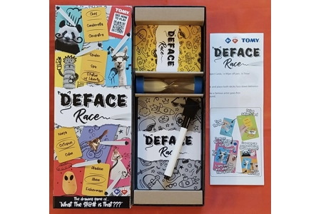 Tomy Deface Race Drawing Game COMPLETE Tomy Deface Race Drawing Game COMPLETE
