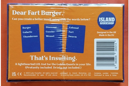 Island Workshop That's Insulting The Creative Insults Party Game NEW Island Workshop That's Insulting The Creative Insults Party Game NEW