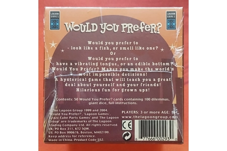 Lagoon Games Would You Prefer? Party Game NEW Lagoon Games Would You Prefer? Party Game NEW