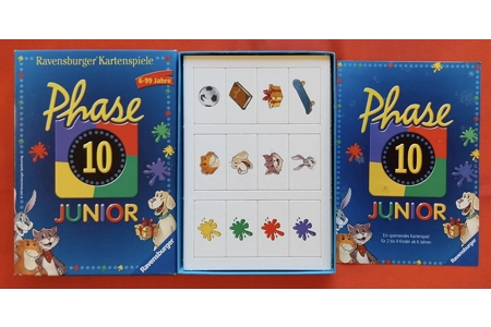 Ravensburger Phase 10 Junior German Edition PLAYABLE Parts All Sealed & Unused Ravensburger Phase 10 Junior German Edition PLAYABLE Parts All Sealed & Unused